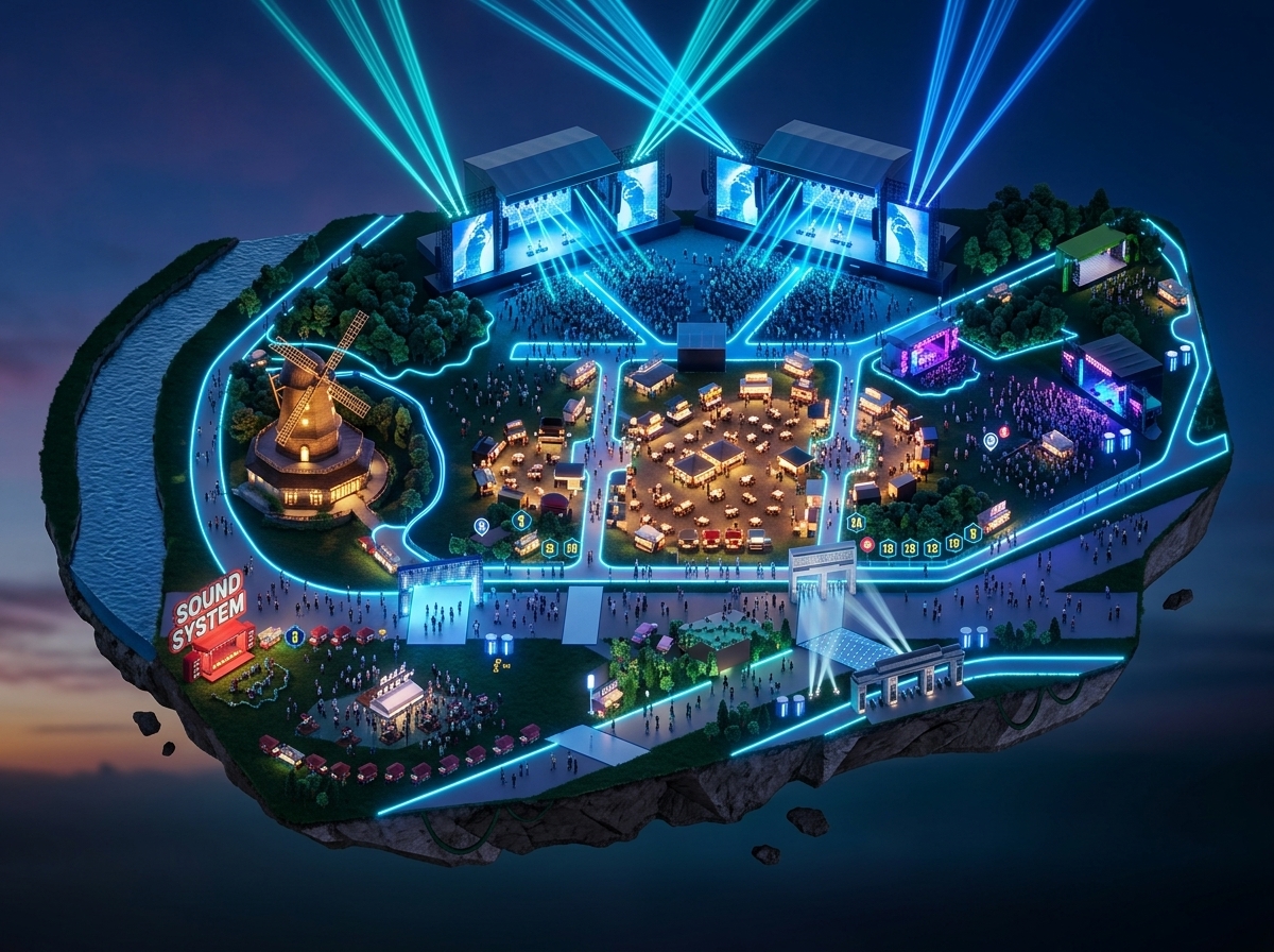 ParisLongchamp 3D Festival Map